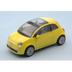 FIAT NUOVA 500 2007 YELLOW 1:43 New Ray Auto Stradali Modellino
