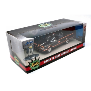 BATMOBILE 1966 CLASSIC TV SERIES WITH BATMAN FIGURE 1:32 Jada Toys Movie Modellino