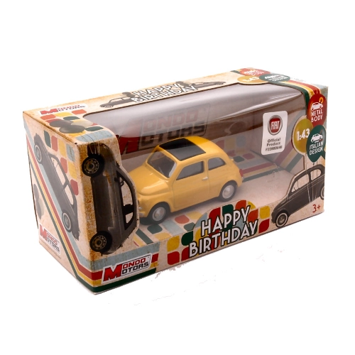 FIAT 500 F 1965 YELLOW 1:43 Mondo Motors Auto Stradali Modellino