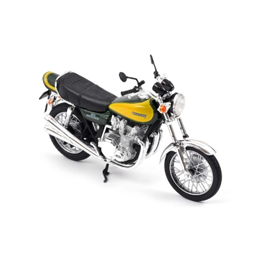 KAWASAKI Z900 1973 DARK GREEN/YELLOW 1:18 Norev Moto Modellino
