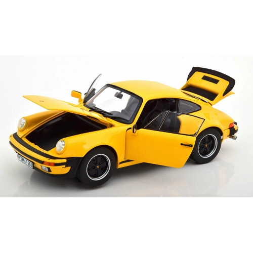 PORSCHE 911 TURBO 3.0 1976 YELLOW 1:18 Norev Auto Stradali Modellino