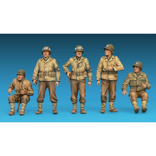 U.S.JEEP CREW & MPs SPECIAL EDITION KIT 1:35 Miniart Kit Figure Militari Modellino