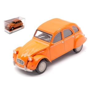 CITROEN 2 CV 6 CLUB 1979 MANDARIN ORANGE 1:43 Norev Auto Stradali Modellino