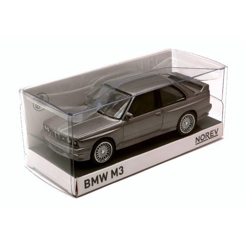 BMW M3 1986 SILVER 1:43 Norev Auto Stradali Modellino