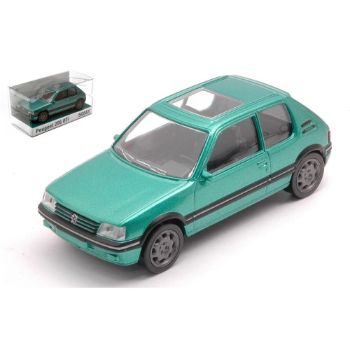 PEUGEOT 205 GTI 1992 GREEN METALLIC 1:43 Norev Auto Stradali Modellino