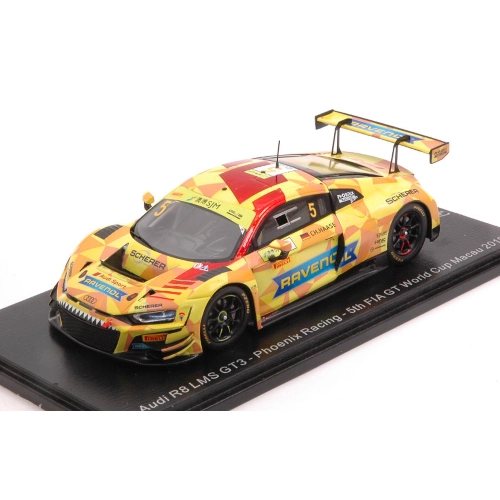 AUDI R8 LMS N.5 FIA GT WORLD CUP MACAU 2019 C.HAASE 1:43 Spark Model Auto Competizione Modellino