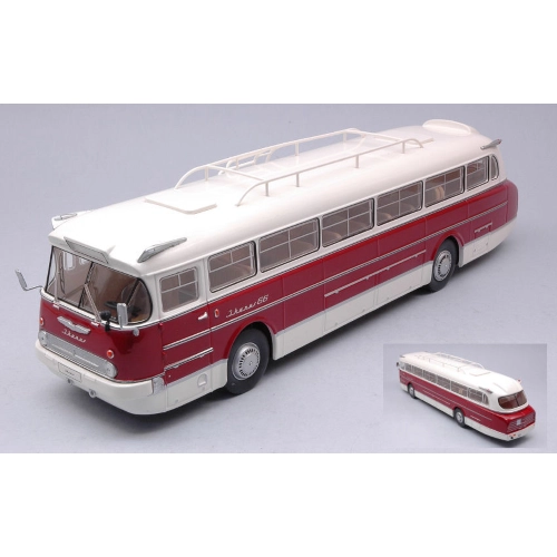 IKARUS 66 1972 WHITE/RED 1:43 Ixo Model Autobus Modellino