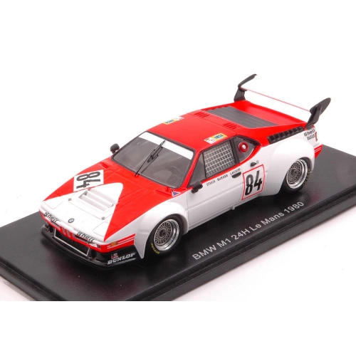 BMW M1 N.84 LE MANS 1980 H.J.STUCK-D.LACAUD-H.G.BURGER 1:43 Spark Model Auto Competizione Modellino