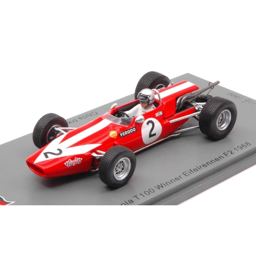 LOLA T100 N.2 WINNER EIFELRENNEN F2 1968 CHRIS IRWIN 1:43 Spark Model Auto Competizione Modellino