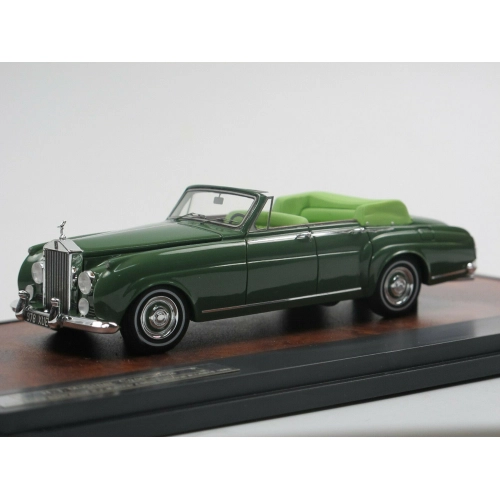 ROLLS-ROYCE SILVER CLOUD H.J.MULLINER 4 DOOR CABRIO OPEN 1962 GREEN 1:43 Matrix Scale Models Auto d'Epoca Modellino