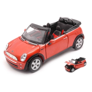 MINI COOPER CABRIOLET 2011 ORANGE 1:24 Maisto Auto Stradali Modellino