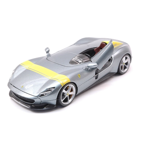 FERRARI MONZA SP1 2018 GREY 1:24 Burago Auto Stradali Modellino