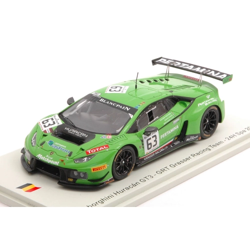 LAMBORGHINI HURACAN GT3 N.63 24h SPA 2015 G.VENTURINI-A.ZAUGG-M.BORTOLOTTI 1:43 Spark Model Auto Competizione Modellino