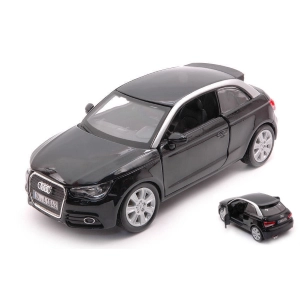 AUDI A1 2010 BLACK 1:24 Burago Auto Stradali Modellino
