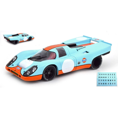 PORSCHE 917K GULF PLAIN BODY WITH DECALS FOR 8 DIFFERENT RACE 1:18 CMR Classic Model Replicars Auto Competizione Modellino