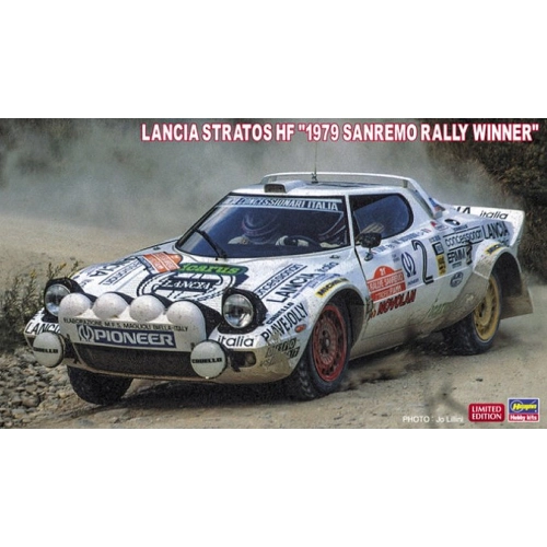 LANCIA STRATOS HF N.2 WINNER SANREMO RALLY 1979 KIT 1:24 Hasegawa Kit Auto Modellino