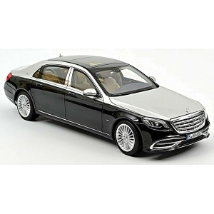 MERCEDES MAYBACH S 650 2018 BLACK METALLIC /SILVER 1:18 Norev Auto Stradali Modellino