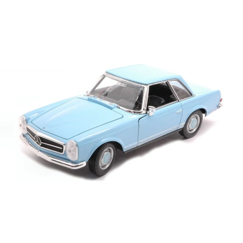 MERCEDES 230 SL (W113) 1965 LIGHT BLUE 1:24 Welly Auto Stradali Modellino