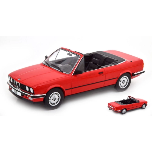 BMW 325i (E30) CONVERTIBLE 1985 RED 1:18 ModelCarGroup Auto Stradali Modellino