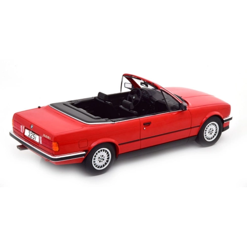 BMW 325i (E30) CONVERTIBLE 1985 RED 1:18 ModelCarGroup Auto Stradali Modellino
