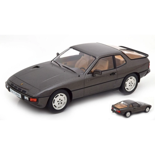 PORSCHE 924 TURBO 1979 METALLIC DARK GREY 1:18 ModelCarGroup Auto Stradali Modellino