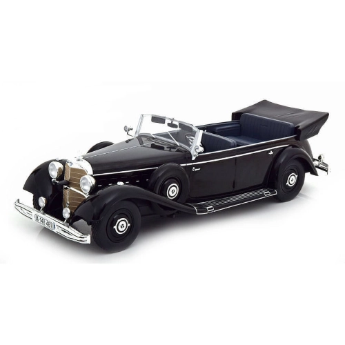 MERCEDES 770K (W150) CONVERTIBLE 1938 BLACK 1:18 ModelCarGroup Auto d'Epoca Modellino