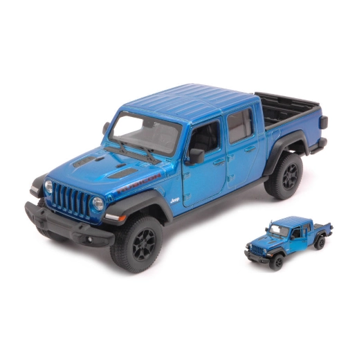 JEEP GLADIATOR 2020 METALLIC BLUE 1:27 Welly Auto Stradali Modellino