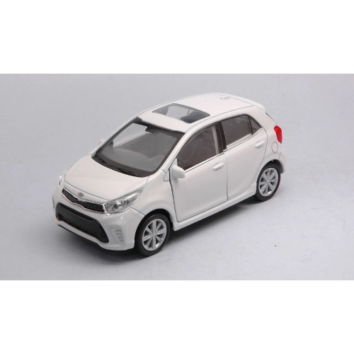 KIA PICANTO 2017 WHITE cm 11 1:34-1:39 Welly Auto Stradali Modellino