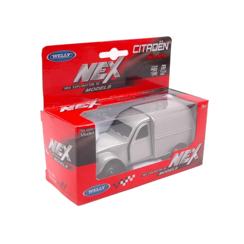 CITROEN 2CV FOURGONETTE GREY cm 11 1:34-1:39 Welly Auto Stradali Modellino