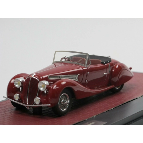 DELAHAYE 135MS GRAND SPORT ROADSTER FIGONI FALASCHI OPEN 1939 RED 1:43 Matrix Scale Models Auto Stradali Modellino