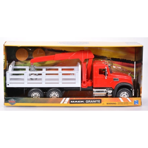 MACK GRANITE TRUCKFARM TRAILER PLASTICA 1:18 New Ray Modellismo Giocattolo Modellino