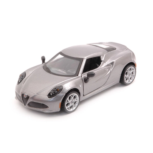 ALFA ROMEO 4C 2013 SILVERGUN 1:32 Burago Auto Stradali Modellino