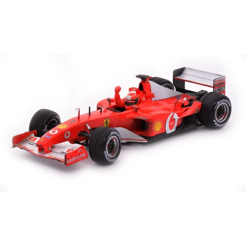 FERRARI M.SCHUMACHER 2002 N.1 150th VICTORY CANADIAN GP WORLD CHAMPION 1:18 Hot Wheels Formula 1 Modellino