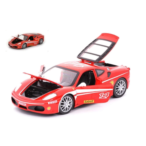 FERRARI F 430 CHALLENGE 2006 FOUNDATION 1:18 Hot Wheels Auto Stradali Modellino