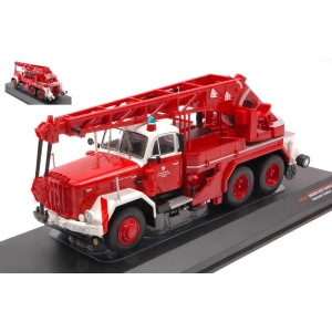 MAGIRUS URANUS KW 16 FEUERWEHR FRANKFURT 1959 RED-WHITE 1:43 Ixo Model Pompieri Modellino