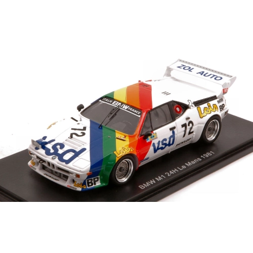 BMW M1 N.72 LE MANS 1981 ROUSSELOT-SERVANIN-FERRIER 1:43 Spark Model Auto Competizione Modellino