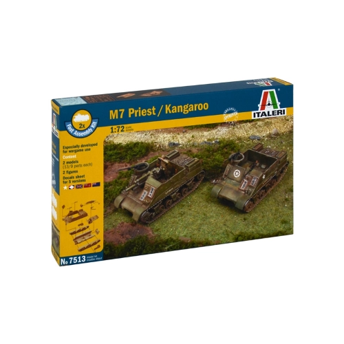 M7 PRIEST 105 mm HMC KIT 1:72 Italeri Kit Mezzi Militari Modellino