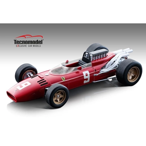 FERRARI 312 F1 N.9 GERMAN GP 1966 LORENZO BANDINI 1:18 Tecnomodel Formula 1 Modellino