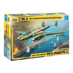 PETLKYAKOV PE-2 KIT 1:72 Zvezda Kit Aerei Modellino