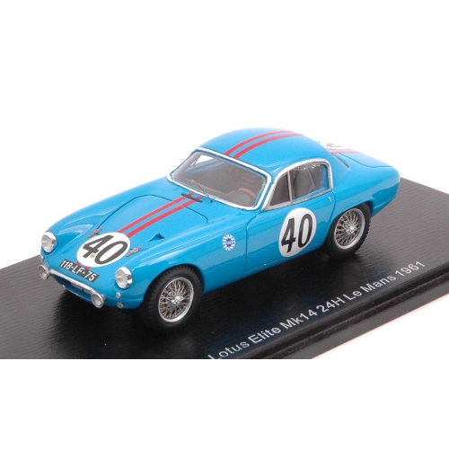 LOTUS ELITE MK14 N.40 LE MANS 1961 B.KOSSELEK-P.MASSENEZ 1:43 Spark Model Auto Competizione Modellino