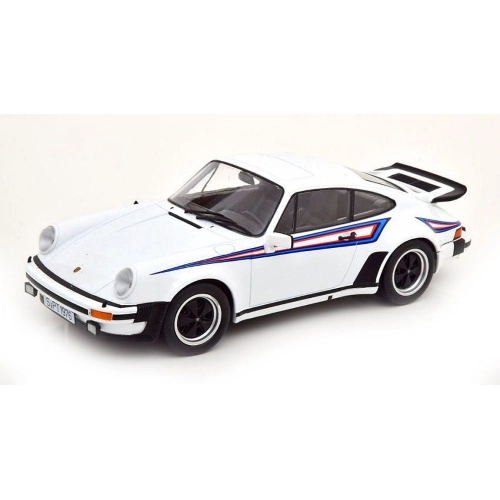 PORSCHE 911 (930) TURBO 3.0 1976 WHITE/MARTINI 1:18 KK Scale Auto Stradali Modellino