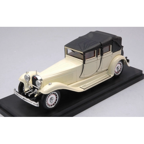 BUGATTI TYPE 41 ROYALE 1927 CREAM SOFT TOP BLACK 1:43 Rio Auto d'Epoca Modellino