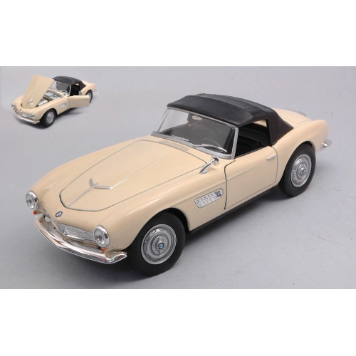 BMW 507 1956 LIGHT BEIGE CANOPY CLOSED 1:24 Welly Auto Stradali Modellino