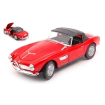 BMW 507 1956 RED CANOPY CLOSED 1:24 Welly Auto Stradali Modellino