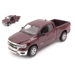 DODGE RAM 1500 DOUBLE CABINE PICK-UP 2019 DARK RED 1:27 Welly Auto Stradali Modellino