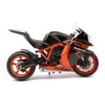 KTM 1190 RC8R BLACK/ORANGE 1:10 Welly Moto Modellino