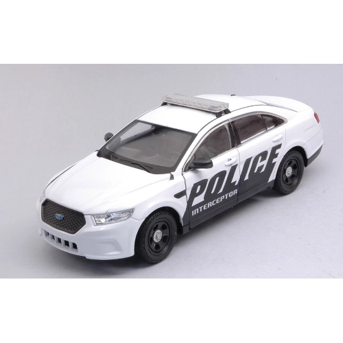 FORD POLICE INTERCEPTOR WHITE 1:24 Welly Forze dell'Ordine Modellino