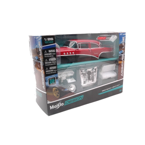 BUICK CENTURY 1955 RED KIT 1:24 Maisto Kit Auto Modellino