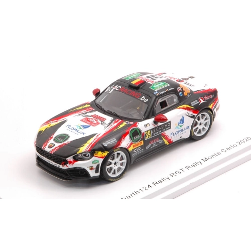 ABARTH 124 N.39 RALLY MONTE CARLO 2020 L.CAPRASSE-R.HERMAN 1:43 Spark Model Auto Rally Modellino