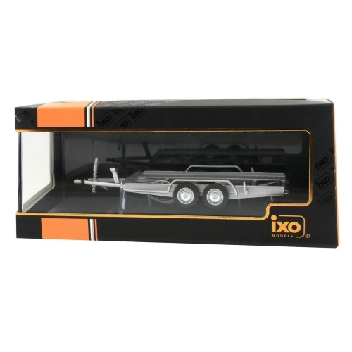 AUTOTRAILER - CARRELLO TRASPORTO AUTO - CAR TRANSPORTER TRAILER SILVER 1:43 Ixo Model Art.Vari Modellino